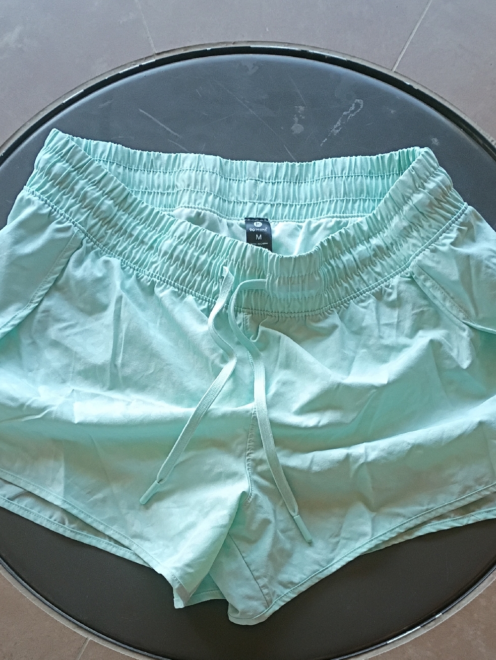 90 Degree By Reflex Mint Green Athletic Drawstring Shorts